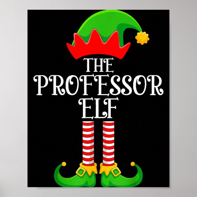 Professor Elf Christmas Family Matching Funny Love Poster (Framsidan)