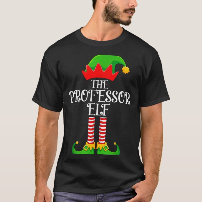 Professor Elf Christmas Family Matching Funny Love T Shirt (Framsida)