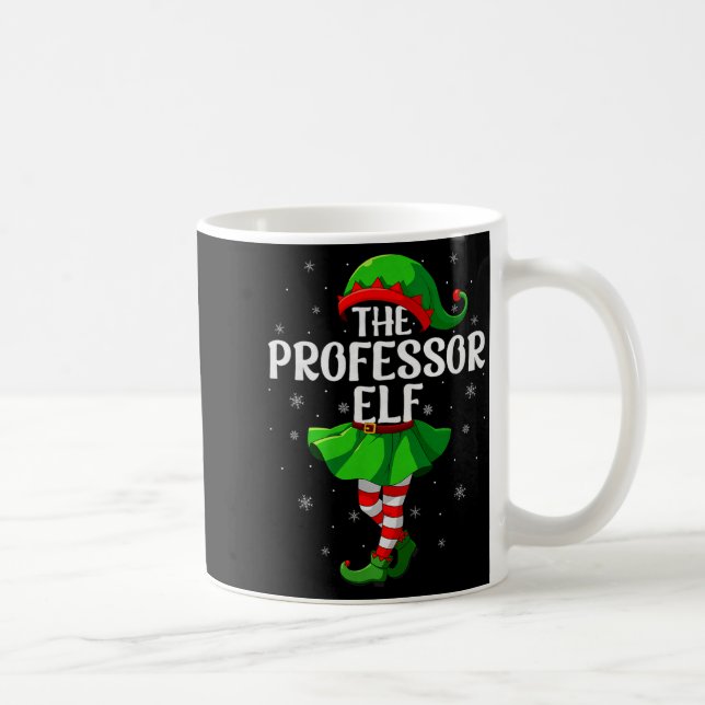 Professor Elf Christmas Girls Women Elf Squad Xmas Kaffemugg (Höger)