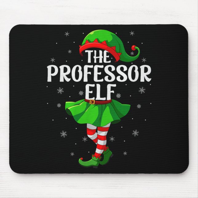 Professor Elf Christmas Girls Women Elf Squad Xmas Musmatta (Framsidan)