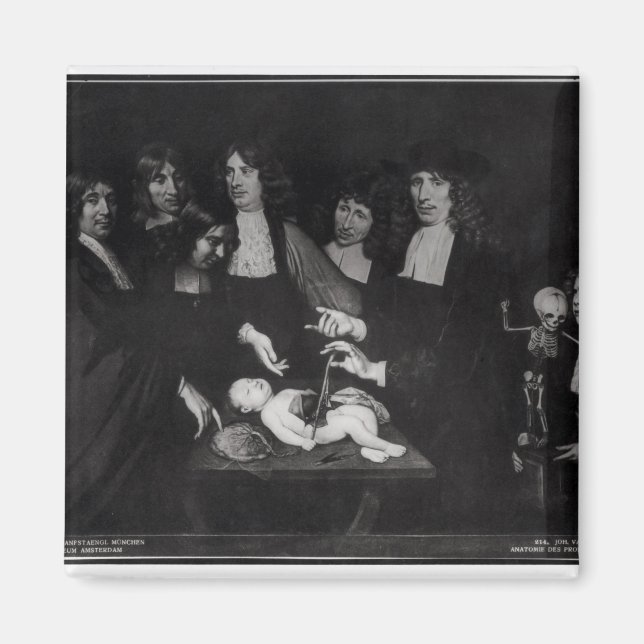 Professor Frederiks anatomilektioner Magnet (Framsidan)