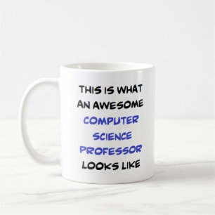 professor i datorvetenskap i fantastisk kaffemugg