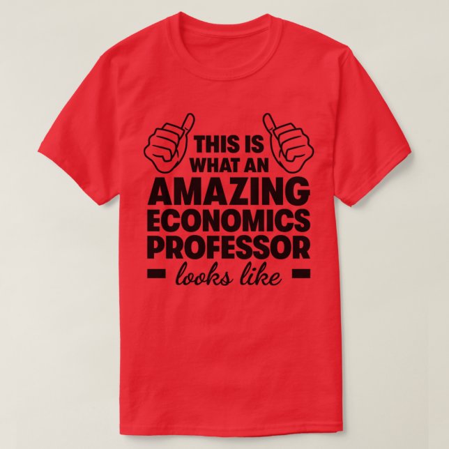 Professor i fantastisk Economics T Shirt (Design framsida)