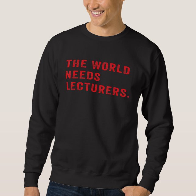 Professor i Humor vid universitetet i i världen be Lång Ärmad Tröja (Framsida)