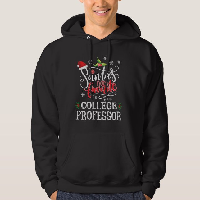 Professor i jultomte Party Hoodie (Framsida)
