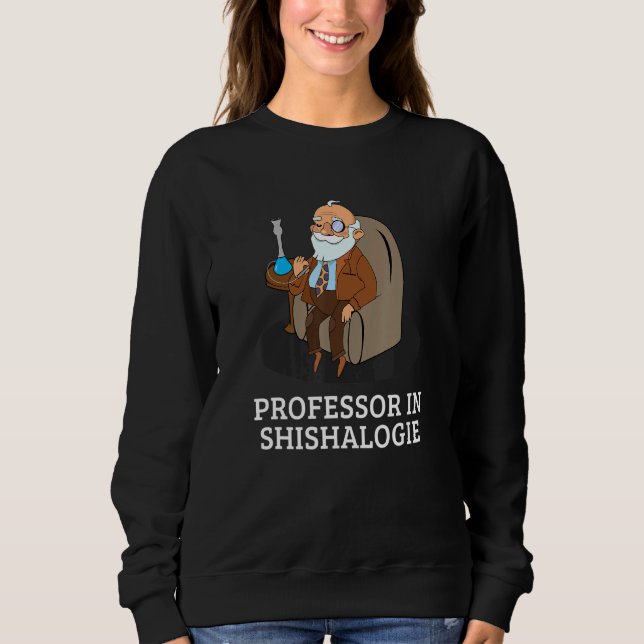 Professor i Shishalogie Hookah Tobacco Vatten Pipe T Shirt (Framsida)