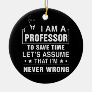 Professor i Spara Time School Math Friends Julgransprydnad Keramik