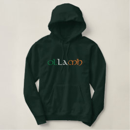 "Professor" Irish Gaelic Flagga Broderad Luvtröja