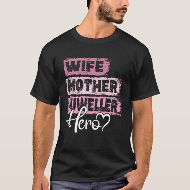 Professor mamma hjälte mor judelare t shirt (Framsida)