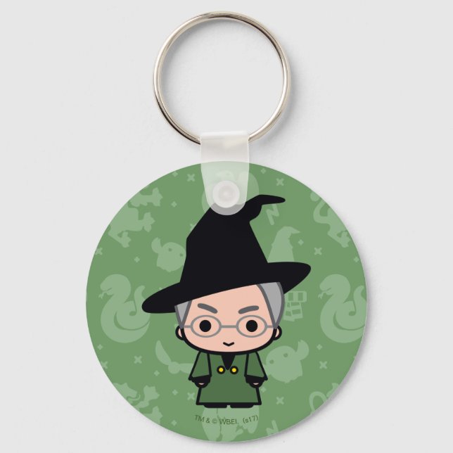 Professor McGonagall Tecknad Karaktär Konst Nyckelring (Framsida)