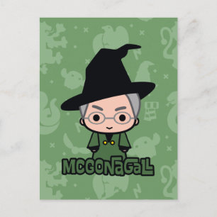 Professor McGonagall Tecknad Karaktär Konst Vykort