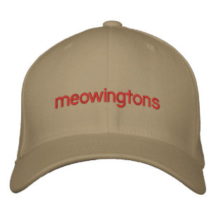 Professor Meowingtons Hat Broderad Keps