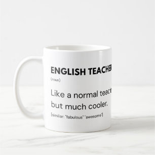 Professor och Coola för lärare i engelska Kaffemugg