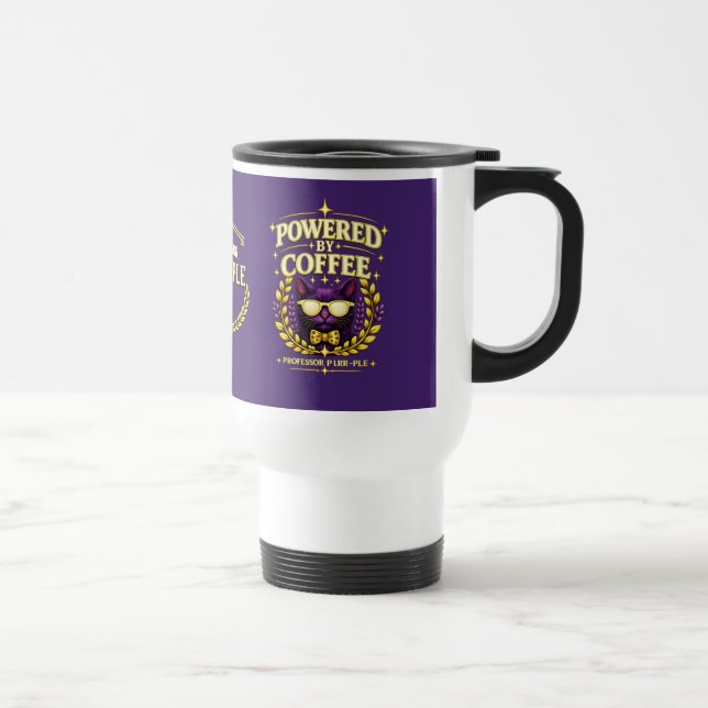 Professor Purr-Ple™ – Drivs av kaffe Resemugg (Höger)
