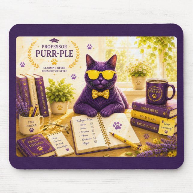 Professor Purr-Ple™ Musmattor (Framsidan)