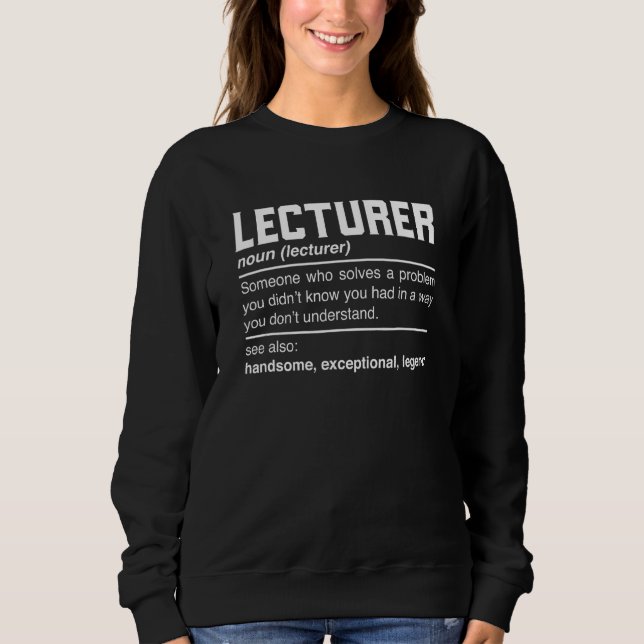 Professor Reader-läsare i lektor - tal Noun T Shirt (Framsida)