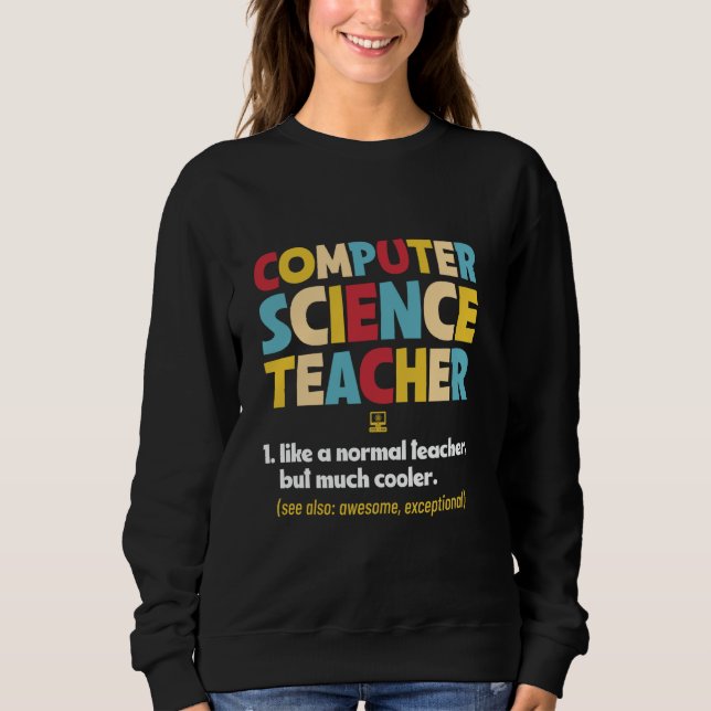 Professor Science Teacher CS Professor Coding Inst T Shirt (Framsida)