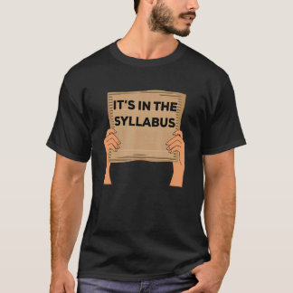 Professor som säger att det står i kursplanen Kart T Shirt