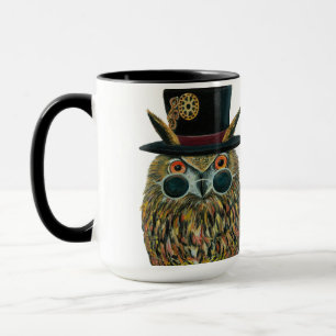 Professor Uggla The Dapper Avian Scientist Mugg
