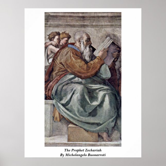 Professor Zechariah av Michelangelo Buonarroti Poster (Framsidan)
