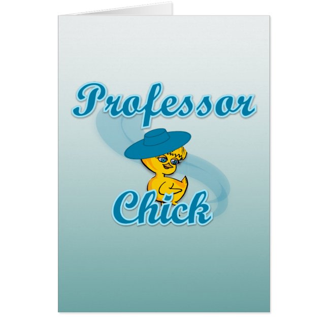 Professorchick #3 hälsningskort (Framsidan)