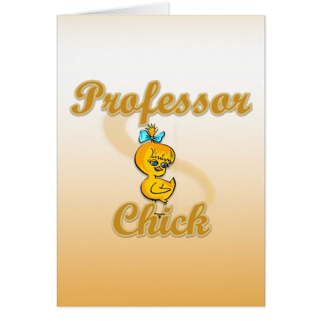 Professorchick Hälsningskort (Framsidan)