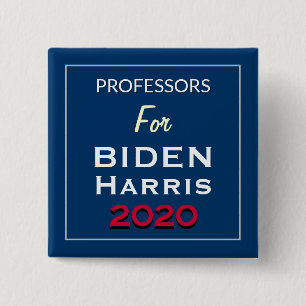 Professorer för BIDEN HARRIS Square Kampanj Knapp