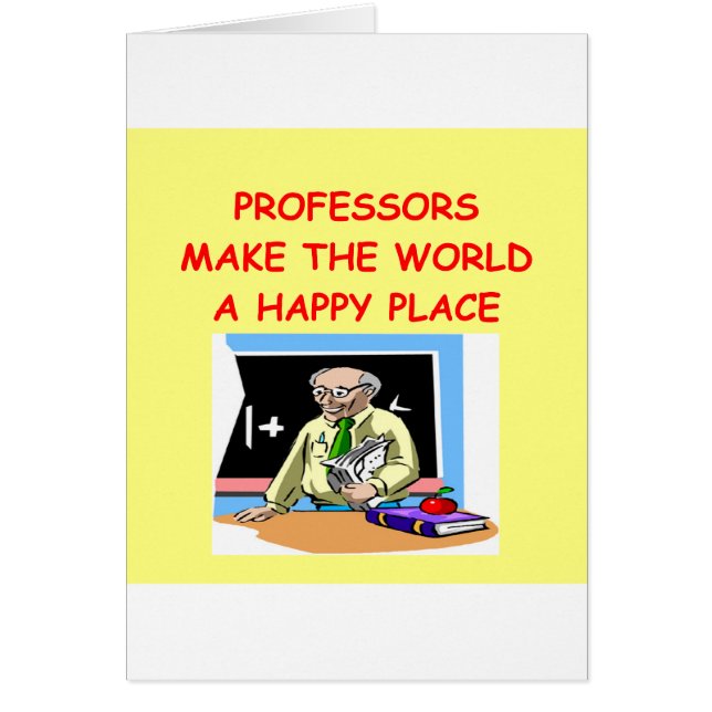 professorer hälsningskort (Framsidan)