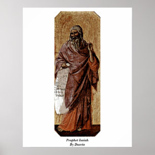Profet Isaiah vid Duccio Poster