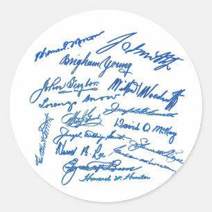 Profetautografer Runt Klistermärke