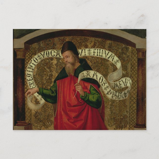 Profeten Amos, 1535 Vykort (Framsida)