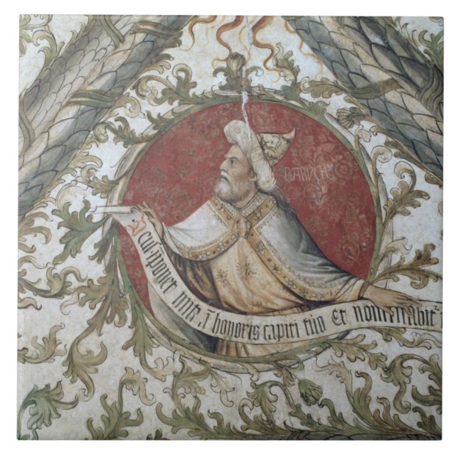 Profeten Baruch, från Loggiad'Annunciazionen Kakelplatta (Framsidan)