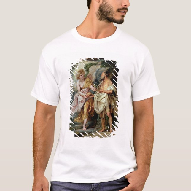 Profeten Elijah och ängeln Tee Shirt (Framsida)