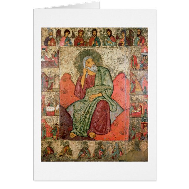 Profeten Elijah, Pskov skolar (panelen) Hälsningskort (Framsidan)