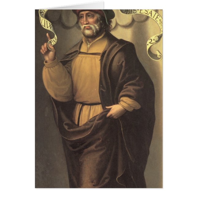 Profeten Isaiah Hälsningskort (Framsidan)