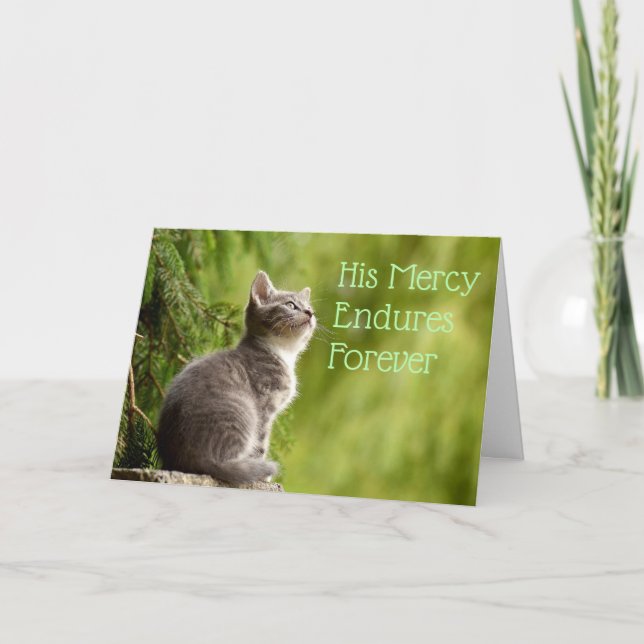 Profetiskt bönekort för Guds Mercy Kort (Framsida)