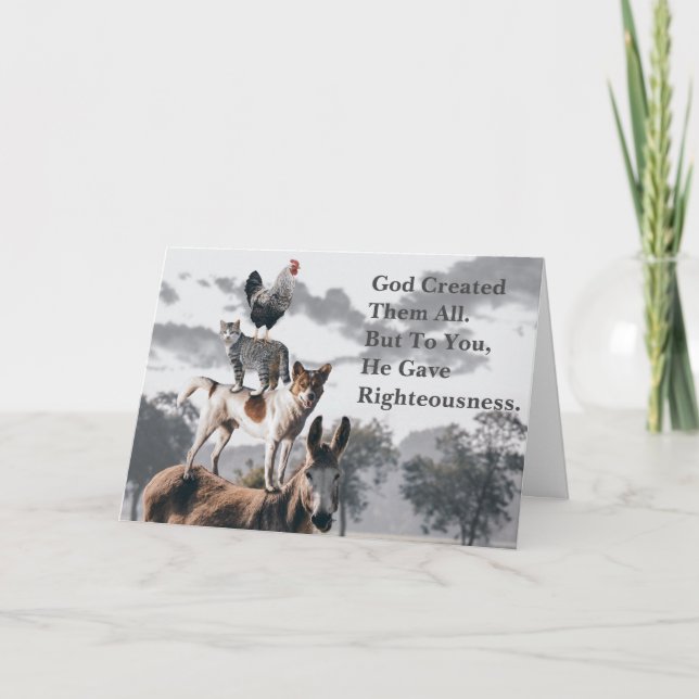 Profetiskt meddelandekort för samtal kort (Framsida)