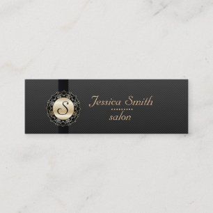 Proffesionell elegant, enkelt monogram mini visitkort