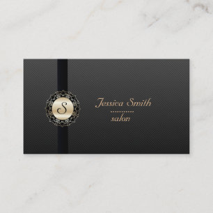Proffesionell elegant, enkelt monogram visitkort