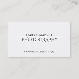 Proffesionell Fotograf Namnkort