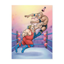 Proffs Wrestling Födelsedagskort