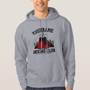 Proffsboxare LÄGG TILL NAMN Röda handskar boxnings Hoodie