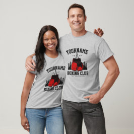 Proffsboxare LÄGG TILL NAMN Röda handskar boxnings T Shirt