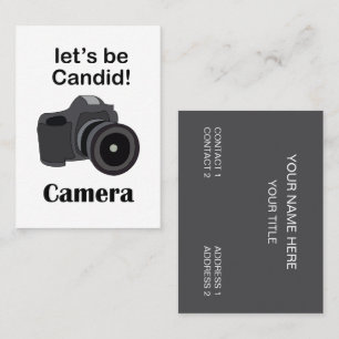 Proffsfotograf Kandidat Fotograf Visitkort