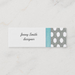 Proffsfull elegant polka dots mini visitkort