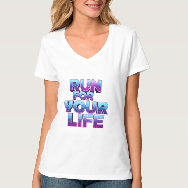 Proffsig löpningsmotivation t shirt (Framsida)