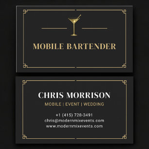 Proffsig mobil bartender visitkort