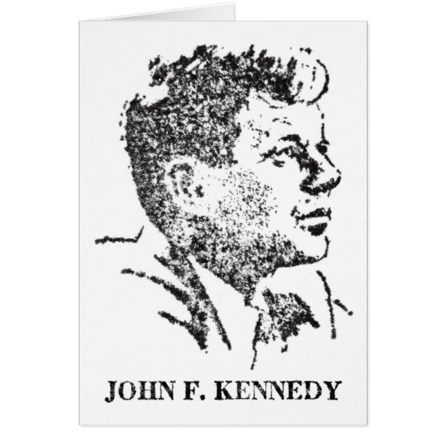 Profil 1963 från John F. Kennedy Hälsningskort (Framsidan)