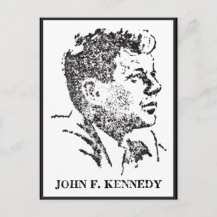 Profil 1963 från John F. Kennedy Vykort