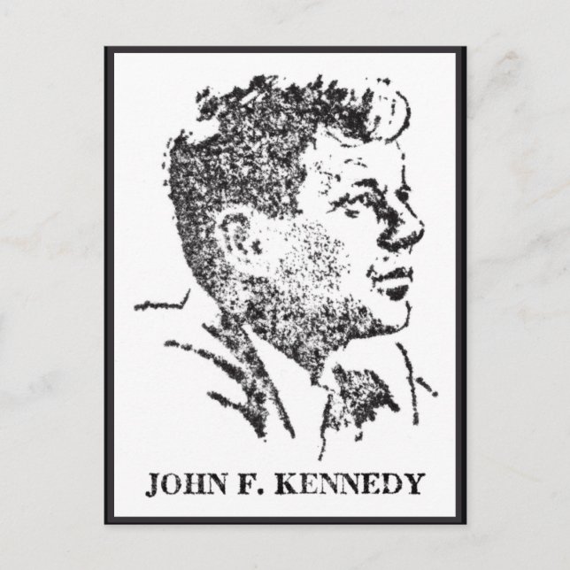 Profil 1963 från John F. Kennedy Vykort (Framsida)